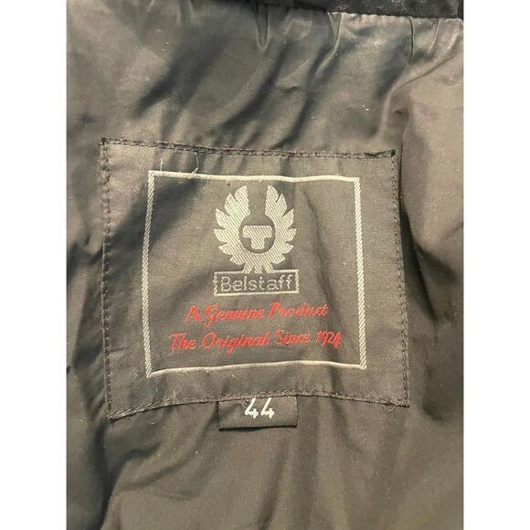 Belstaff Black Shiny Bomber Puffer Women’s Jacket Side Zip Pockets SZ IT44 US 12 - Picture 11 of 12